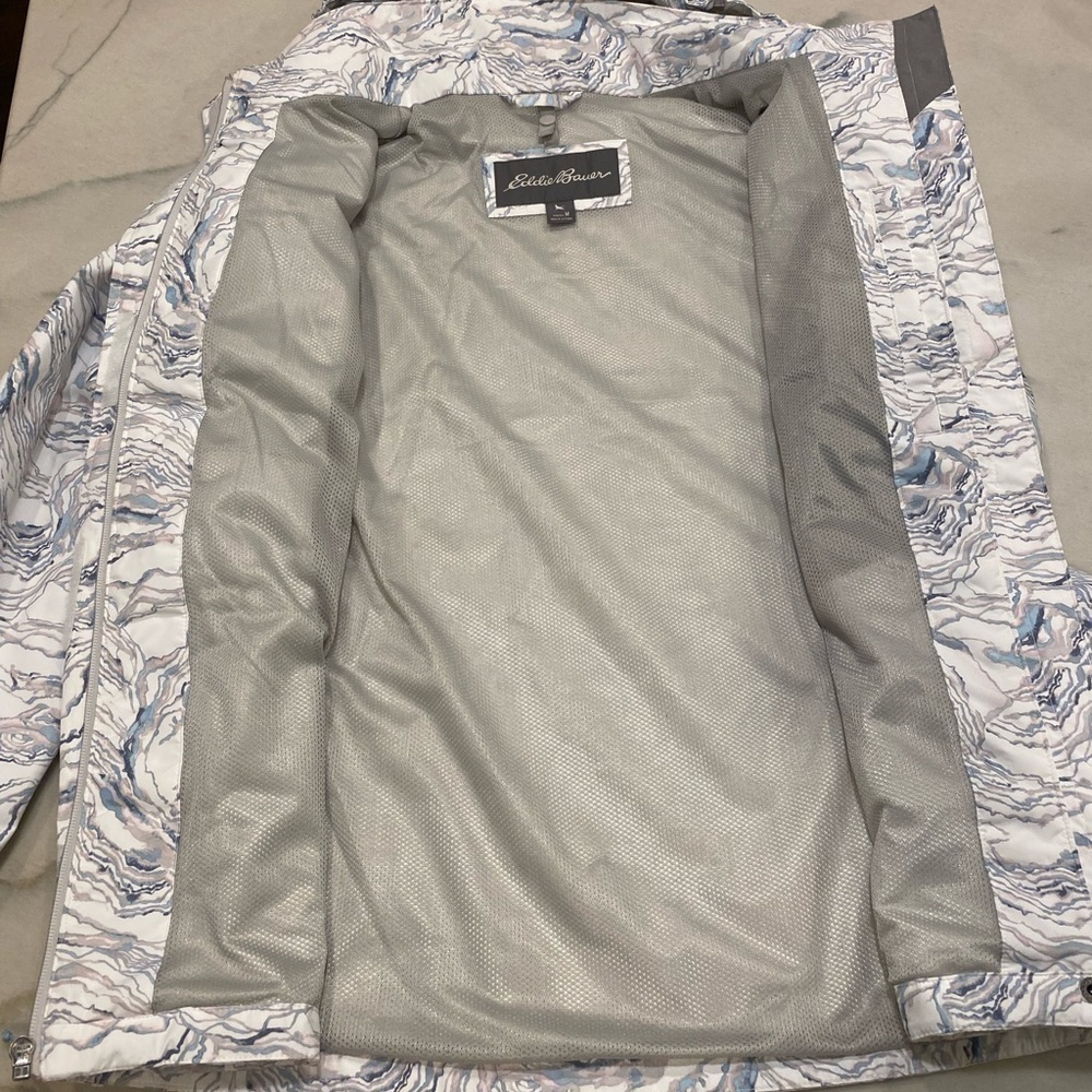 Eddie Bauer Jacket size Medium White Multicolor WeatherEdge - Picture 13 of 16